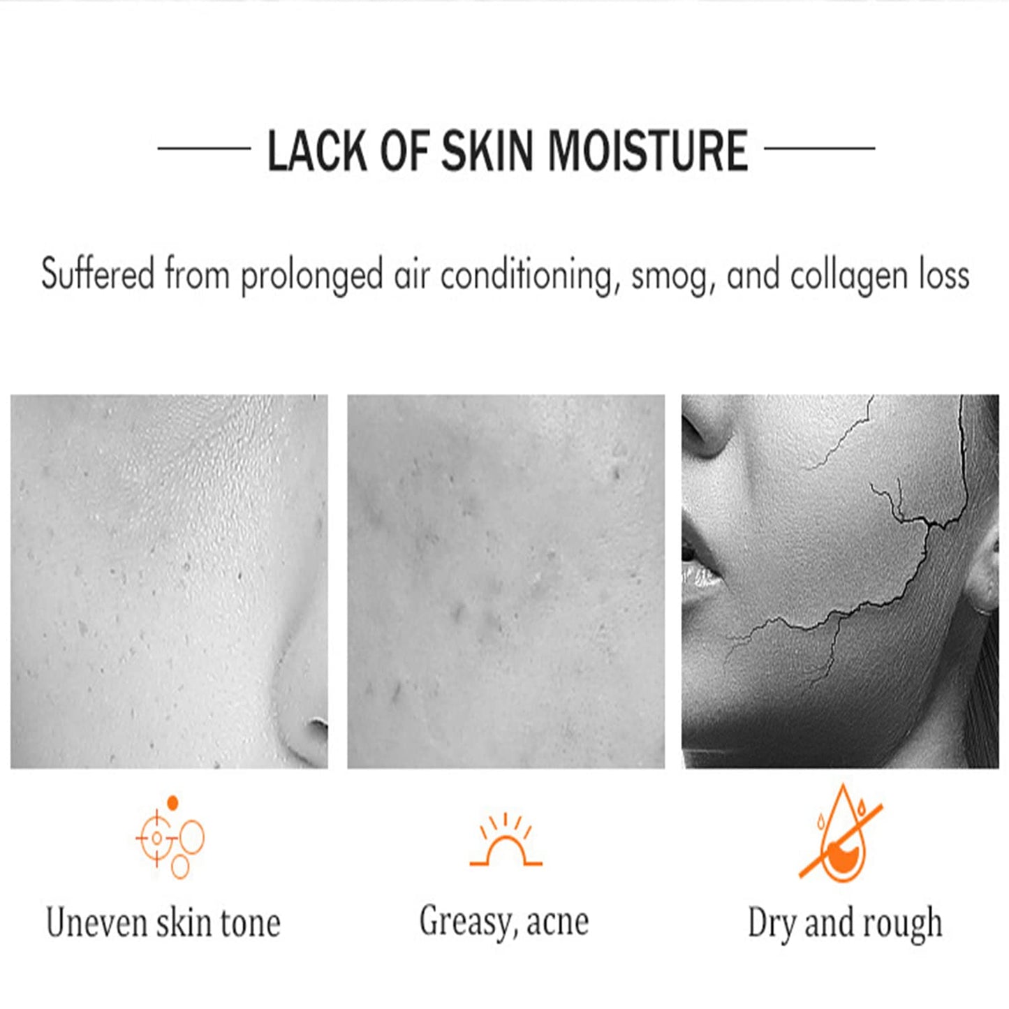 AICHUN BEAUTY Essence Facial Mask Tencel Material Anti-acne Anti-wrinkles After Sun Moisturizing Deep Cleaning Contractive Pore 25ml/0.88fl.oz X 10pcs (VITAMIN C & NICOTINAMIDE(10pcs))