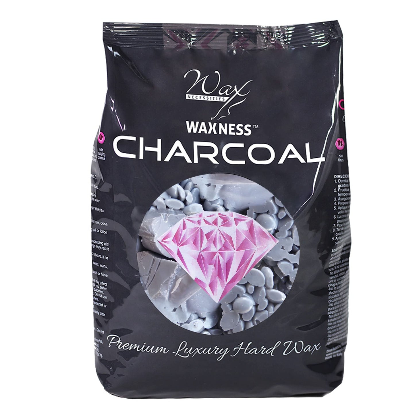 Waxness Premium Luxury Polymer Blend Charcoal Waxing Kit with 1.1 Pound Wax Bag