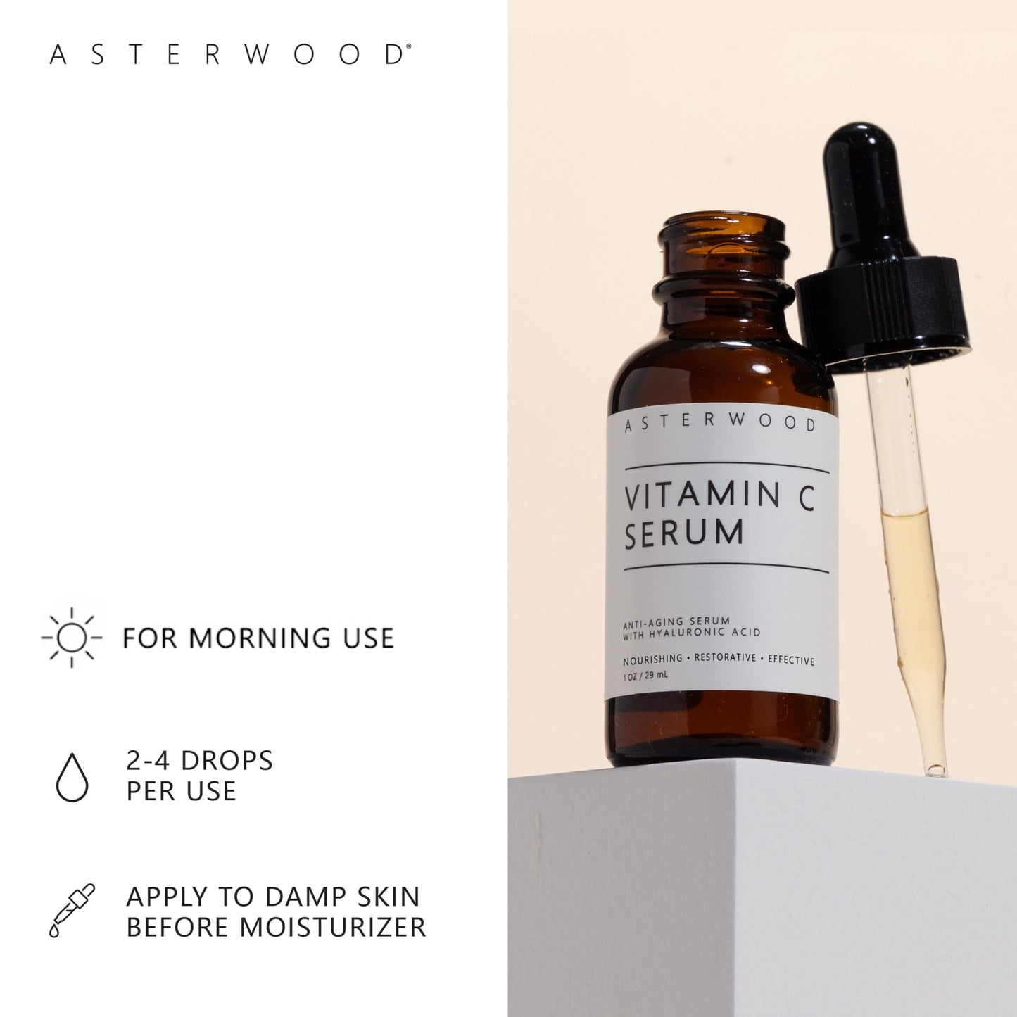 Asterwood Triple Repair Matrixyl 3000 8 oz + Vitamin C Serum 8 oz