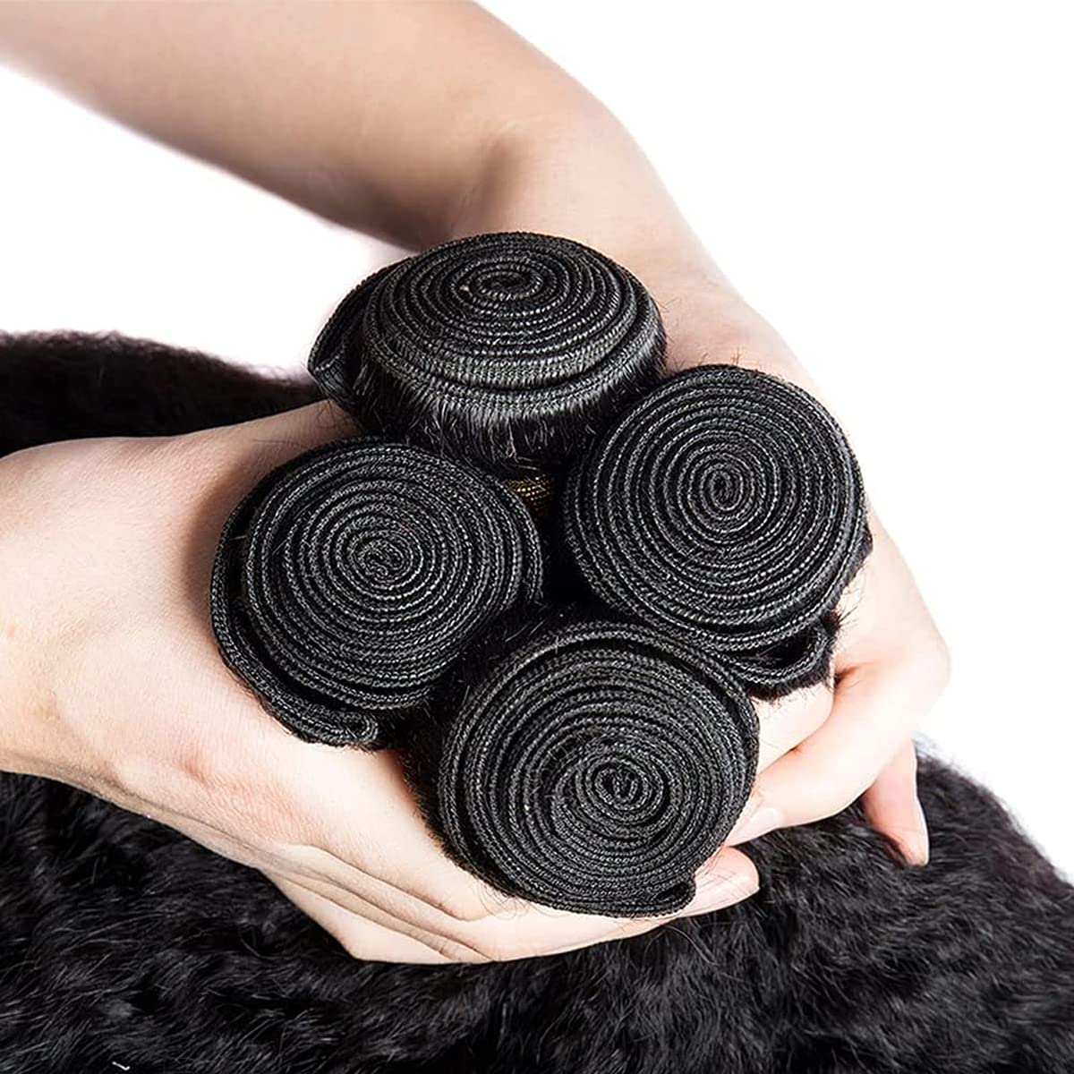 Yaki Straight Hair Human Hair 3 Bundles For Women Hair Weave Double Weft No Tangle Hair 3 Bundles Hair Weave Bundle Yaki Straight Hair Bundles 20 22 24 Inch