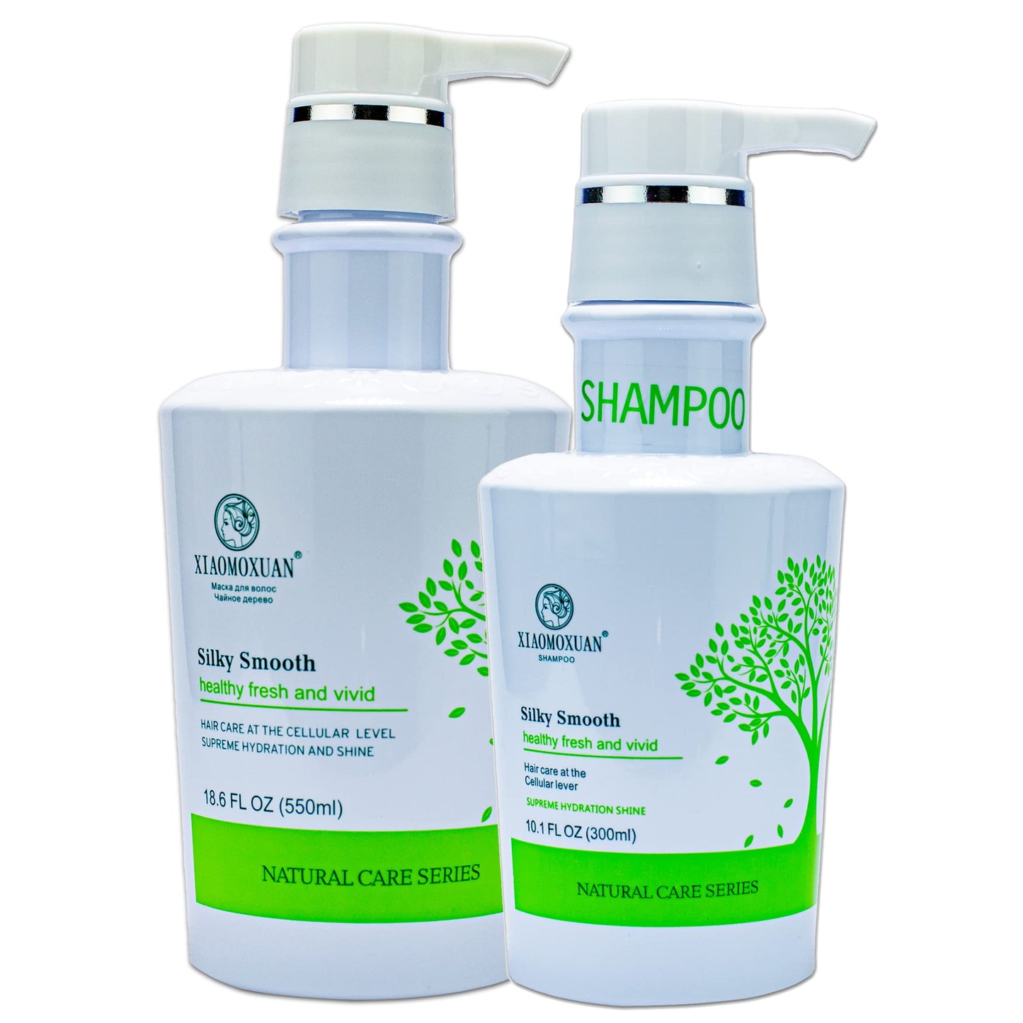 Xiaomoxuan Tea Tree Shampoo and Hydrating Hair Mask for All-Natural Hair Care Bundle
