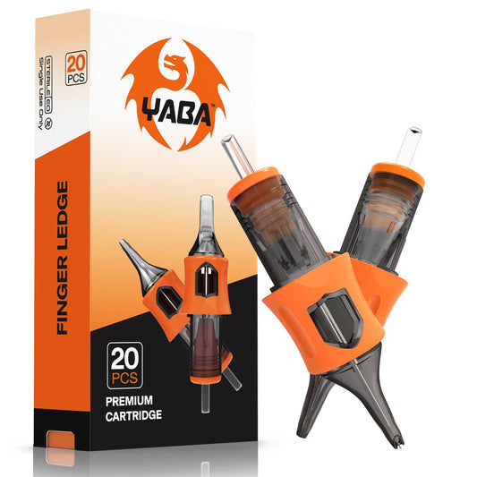 YABA 20Pcs Disposable Magnum Tattoo Cartridges Needles Bugpin for Tattoo Gun,Standard Membrane Tattoo Cartridges Needles for Tattoo Artists (1207RL)