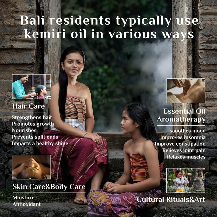 Bali Aga Kemiri Oil: Strengthening, Nourishing Hair and Scalp with Split End Treatment