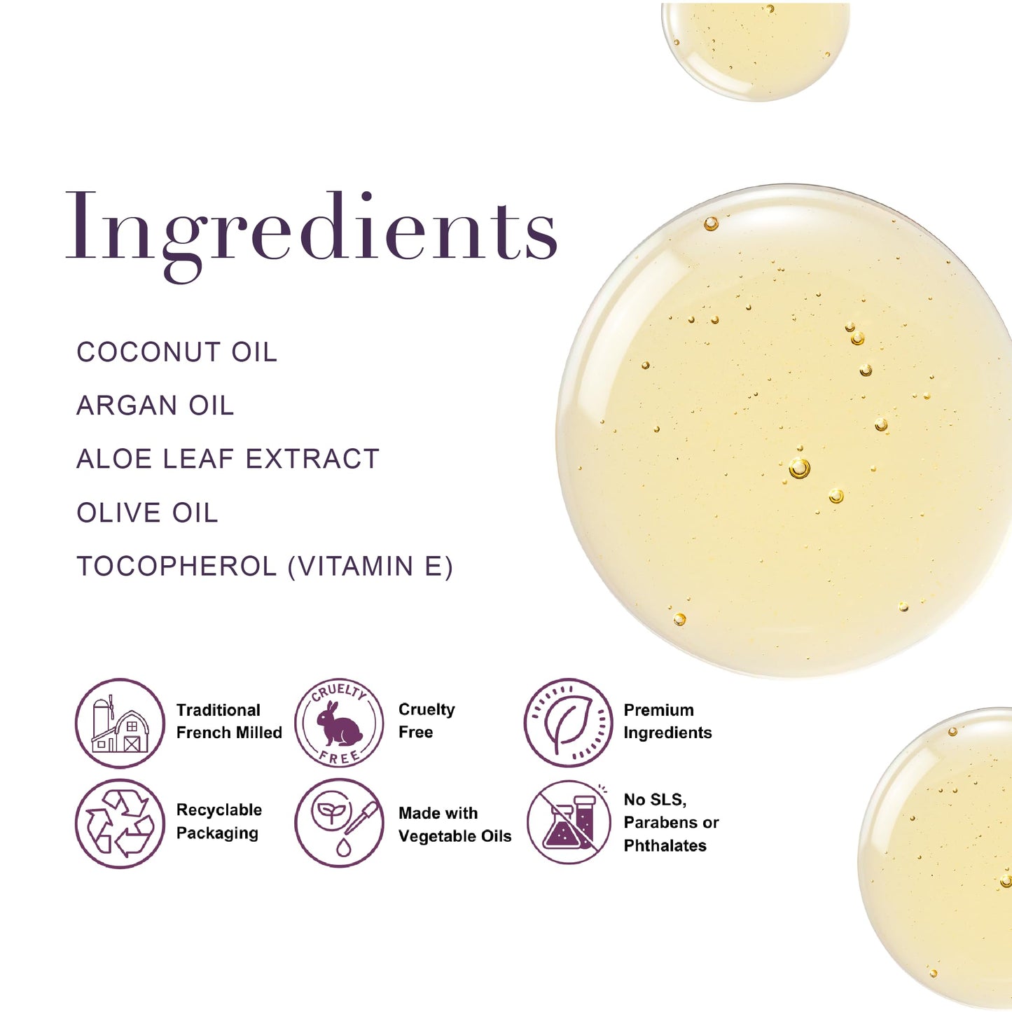 A LA MAISON French Liquid Hand Soap, Fresh Sea Salt - Natural Hand Wash Made with Essential Oils - Biodegradable, Plant-Based, Vegan, Cruelty-Free, Alcohol & Paraben Free (16.9 oz, 1 Pack)