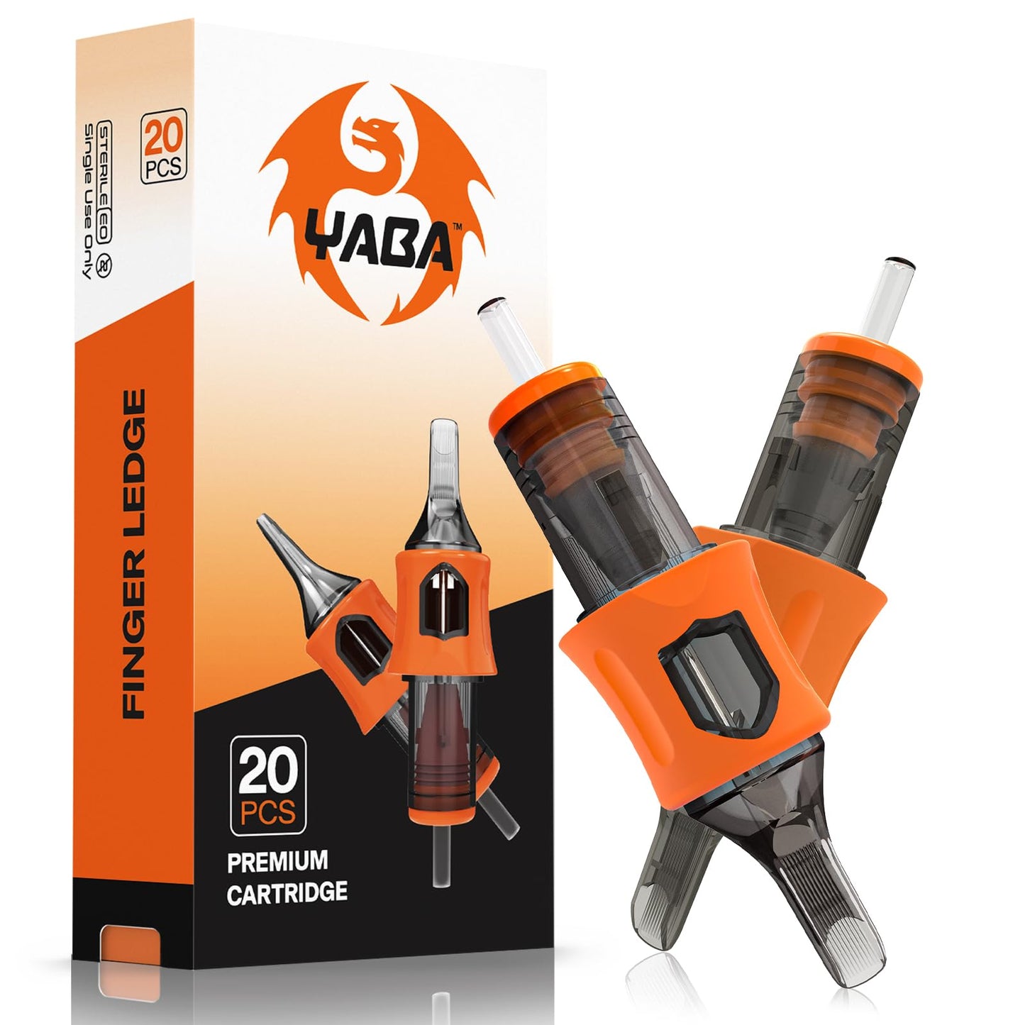 YABA 20Pcs Disposable Magnum Tattoo Cartridges Needles Bugpin for Tattoo Gun,Standard Membrane Tattoo Cartridges Needles for Tattoo Artists (1207CM)