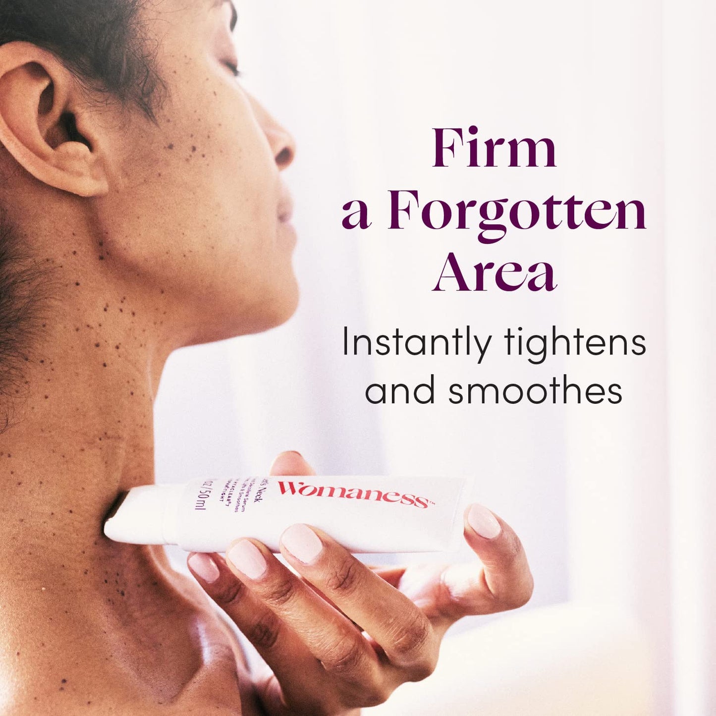 Womaness Menopause Skin & Neck Kit - Let's Neck - Firming & Decollete Wrinkle Serum (1.7 Fl Oz) + Fountain of Glow - Vitamin C Face Serum (50ml) + Eye Opener - Eye Cream (15ml) - 3 Products