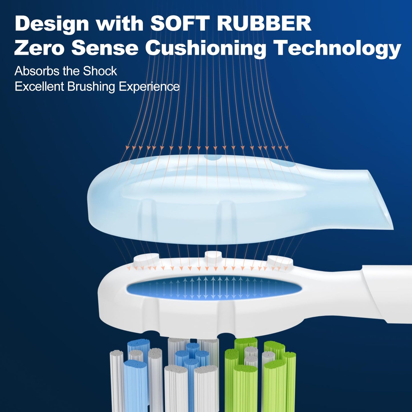 8 Pack Superior Clean Replacement Brush Heads Compatible with Philips Sonicare Electric Toothbrush, White. by DailyWhite