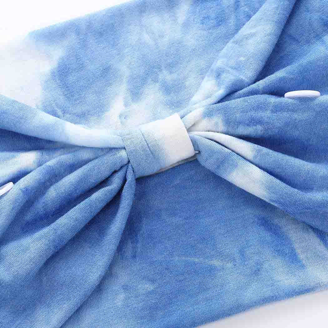 Aceorna Boho Button Headband Wide Knotted Hairbands Stretch Nurse Headbands Women Head Wraps Workout Ear Saver Hair Band Leopard Turban Headwear Yoga Hair Accessories for Women 3 Pcs (Set G)