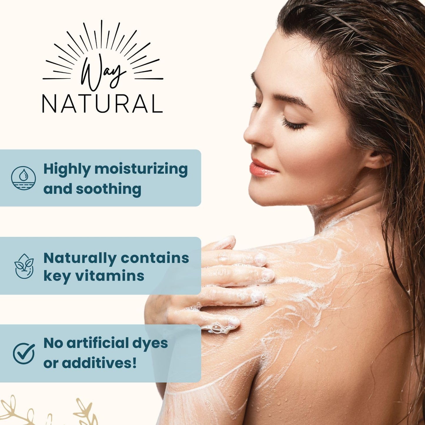 Way Natural Goat Milk Soap Bars, Honey Oatmeal (3 Hand/Body Soap Bars) - Gentle, No Dyes, Real Goat Milk Bar Soap for Men & Women - Natural Honey Oatmeal Soap Bars, Organic Goat Soap (Large, 5oz)