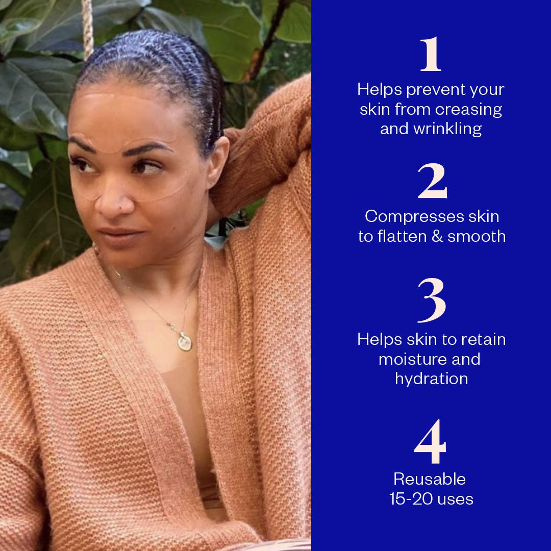 Wrinkles Schminkles Faux-Tox Face Bundle Set: Silicone Patch Cleanser, Forehead Wrinkle Patches & Under Eye Wrinkle Patches