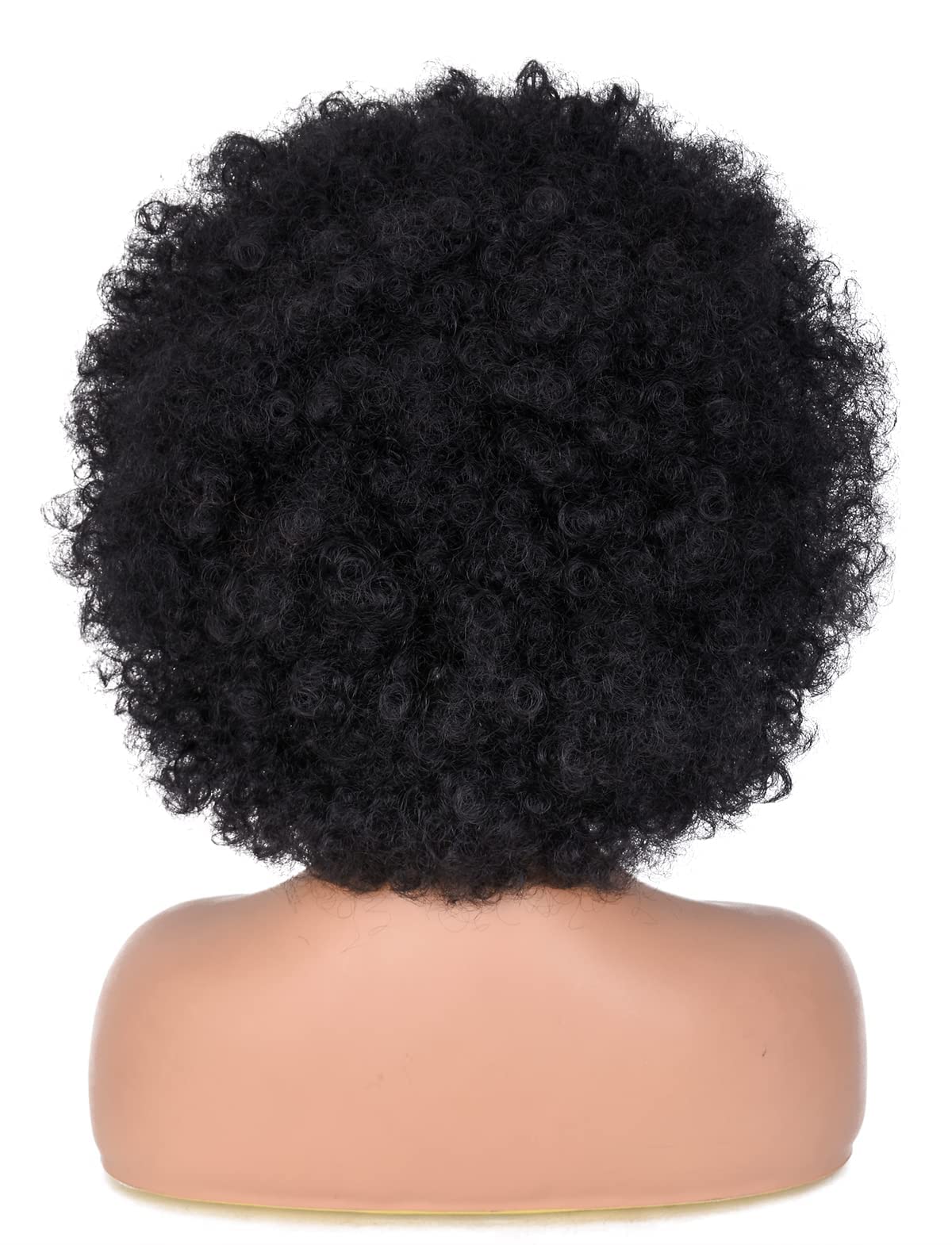 ANNISOUL Afro Wigs for Black Women Short Curly Afro Kinky Wig 70s Bouncy Huge Fluffy Puff Wigs Premium Synthetic for Cosplay and Daily