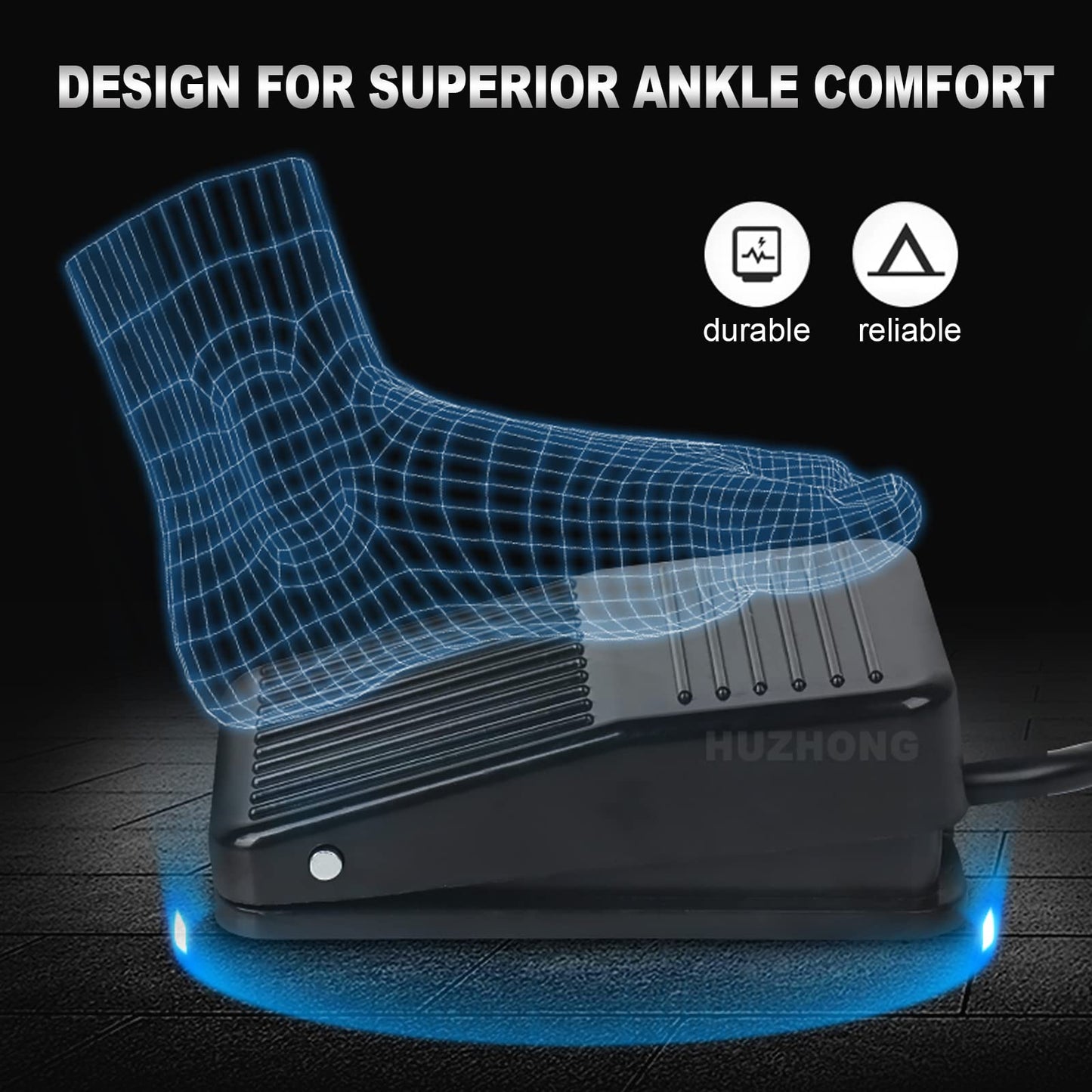 Tattoo Foot Pedal - Yangna Tattoo Pedal with 5'ft Clip Cord And Standard 1/4 Phono Plug Tattoo Foot Switch