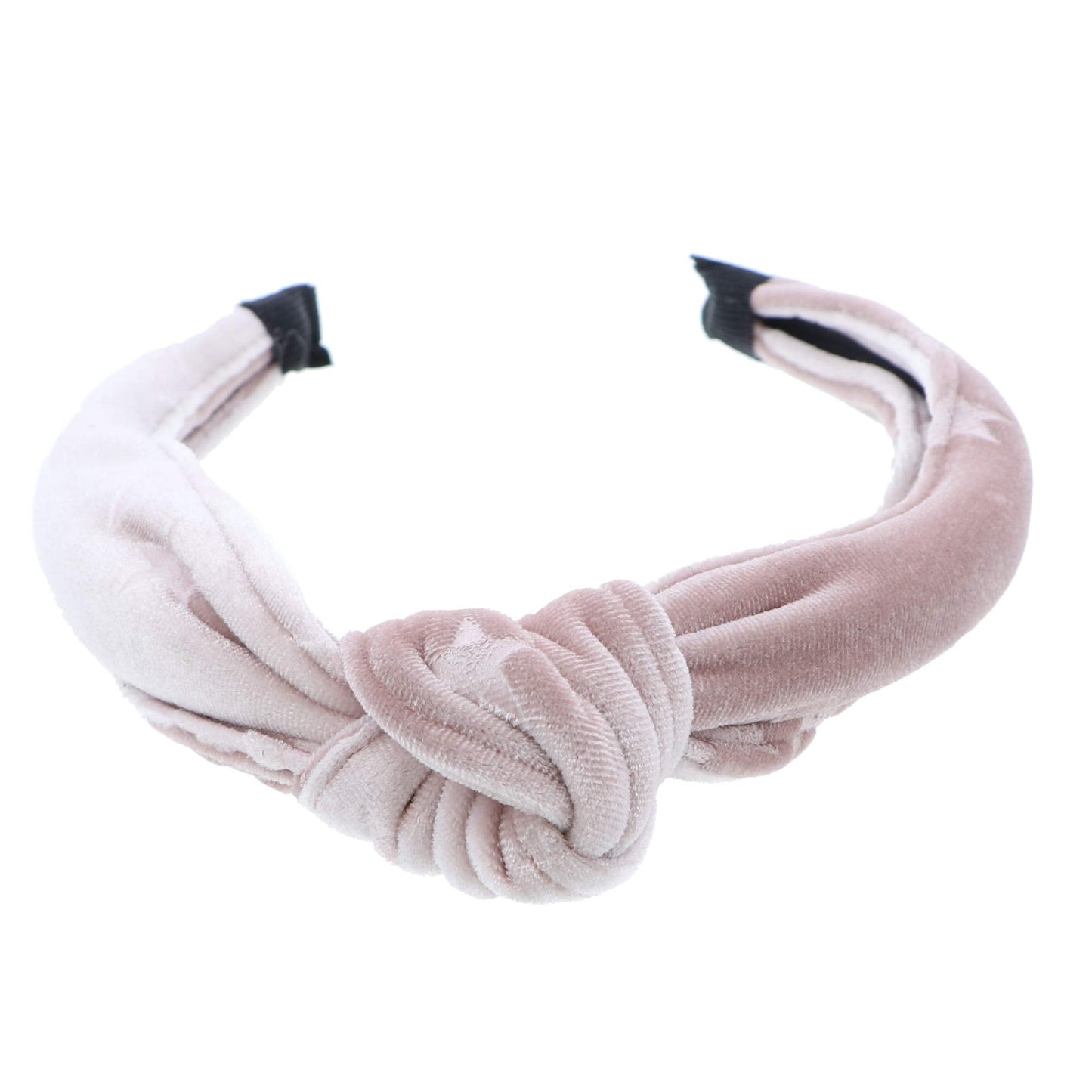 School and Holiday Velvet Knot Headband With Stars For Girls-Pink