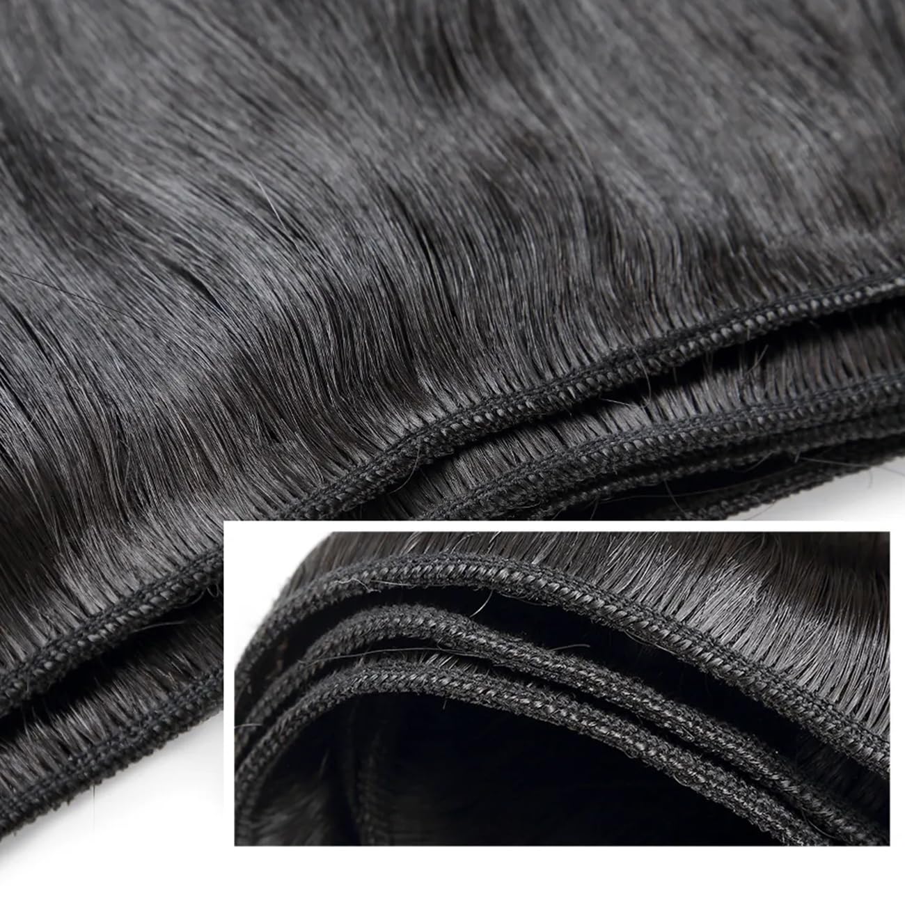 Afrodiva Straight 3 Bundles Human Hair 20 22 24 Inch 100% Unpro cessed Brazilian Virgin Human Hair Bundles Double Weft Weave Bundles Straight Hair 70g/Bundle Hair Natural Color