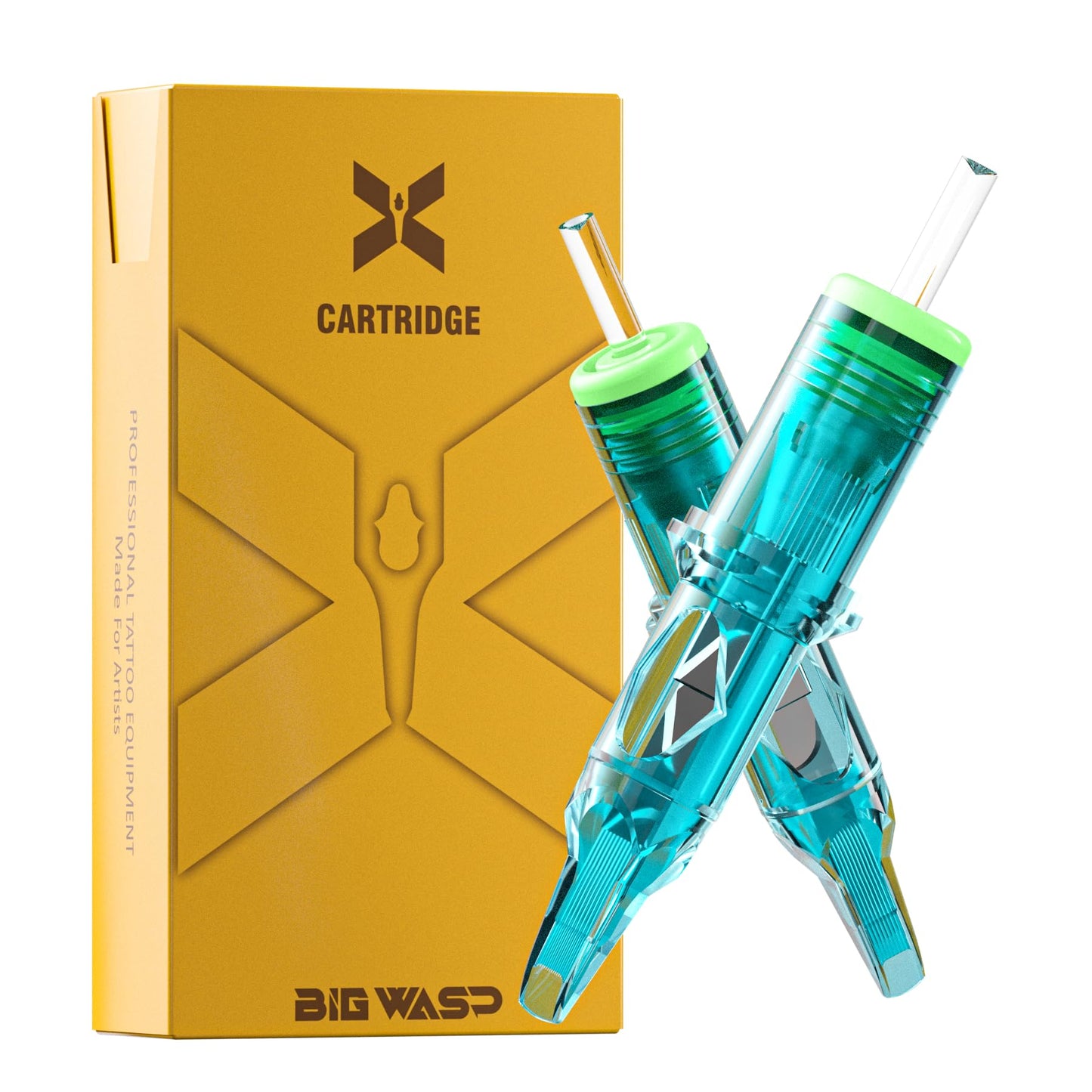 BIGWASP X Tattoo Cartridge Needles 1215M1-20Pcs 15M1#12 Standard 0.35mm 15 Magnum Shader Disposable Tattoo Needles for Rotary Tattoo Machines