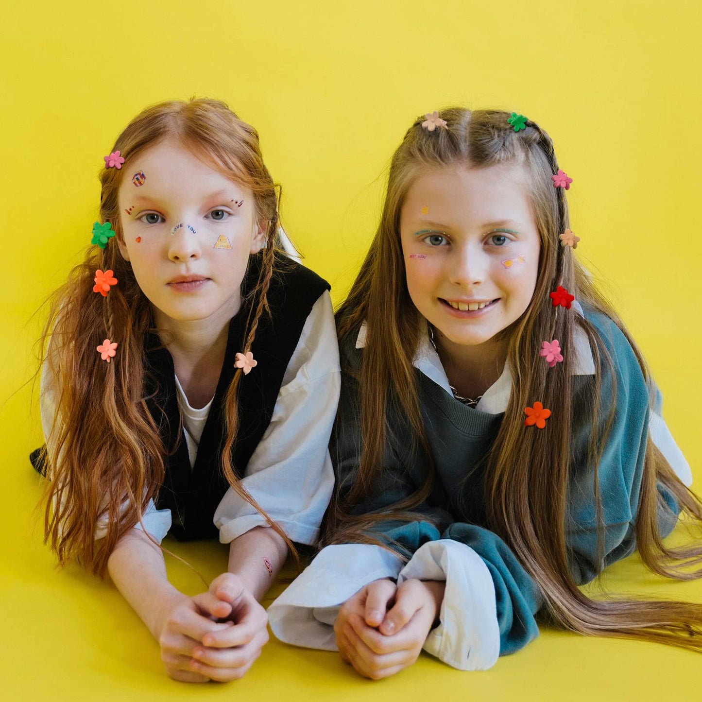 YISSION Mini Flower Hair Claw Clips for Toddlers, Kids, Girls and Women - Cute Hair Accessories