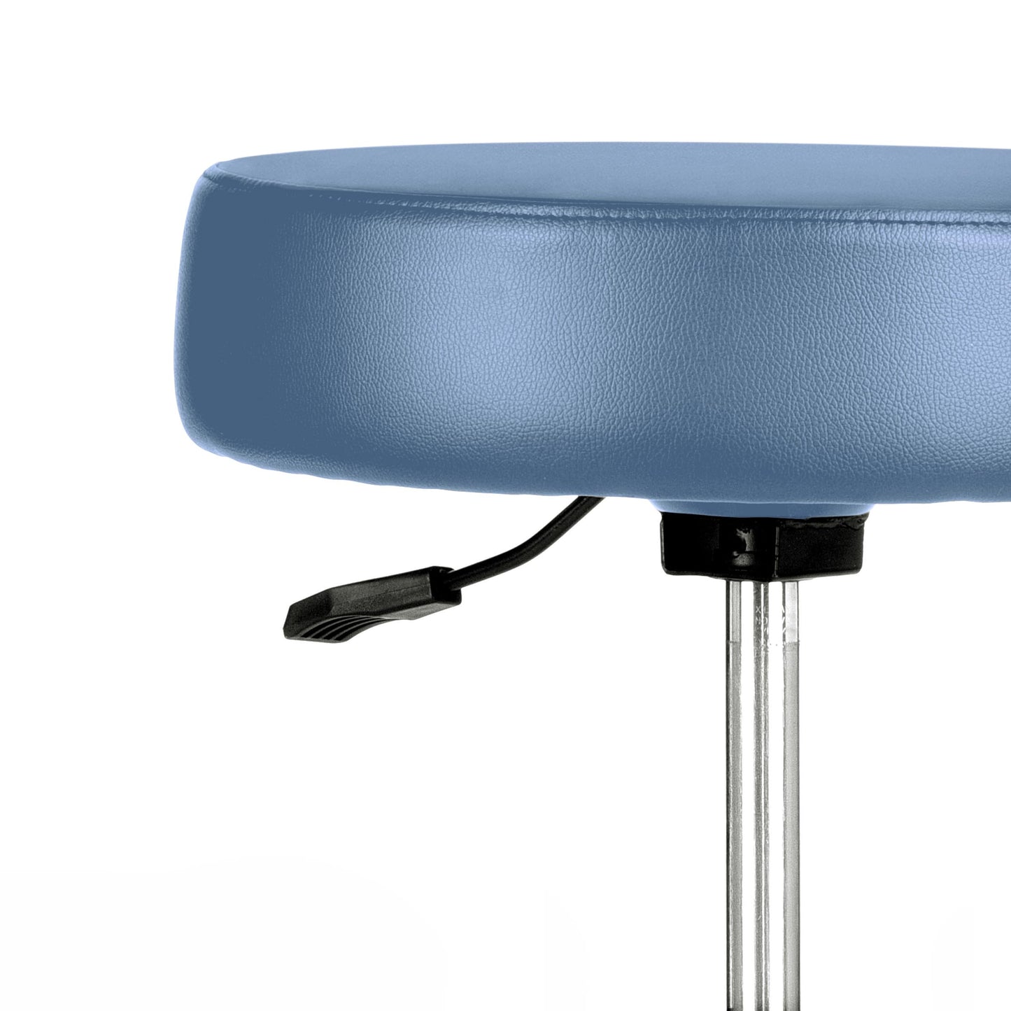 AdirMed Lux Height-Adjustment Stool - Pneumatic Rolling Swivel Chair- Versatile Mobility & Elevation Seat Ideal for Spa Salon Home & Office Use (Blue)