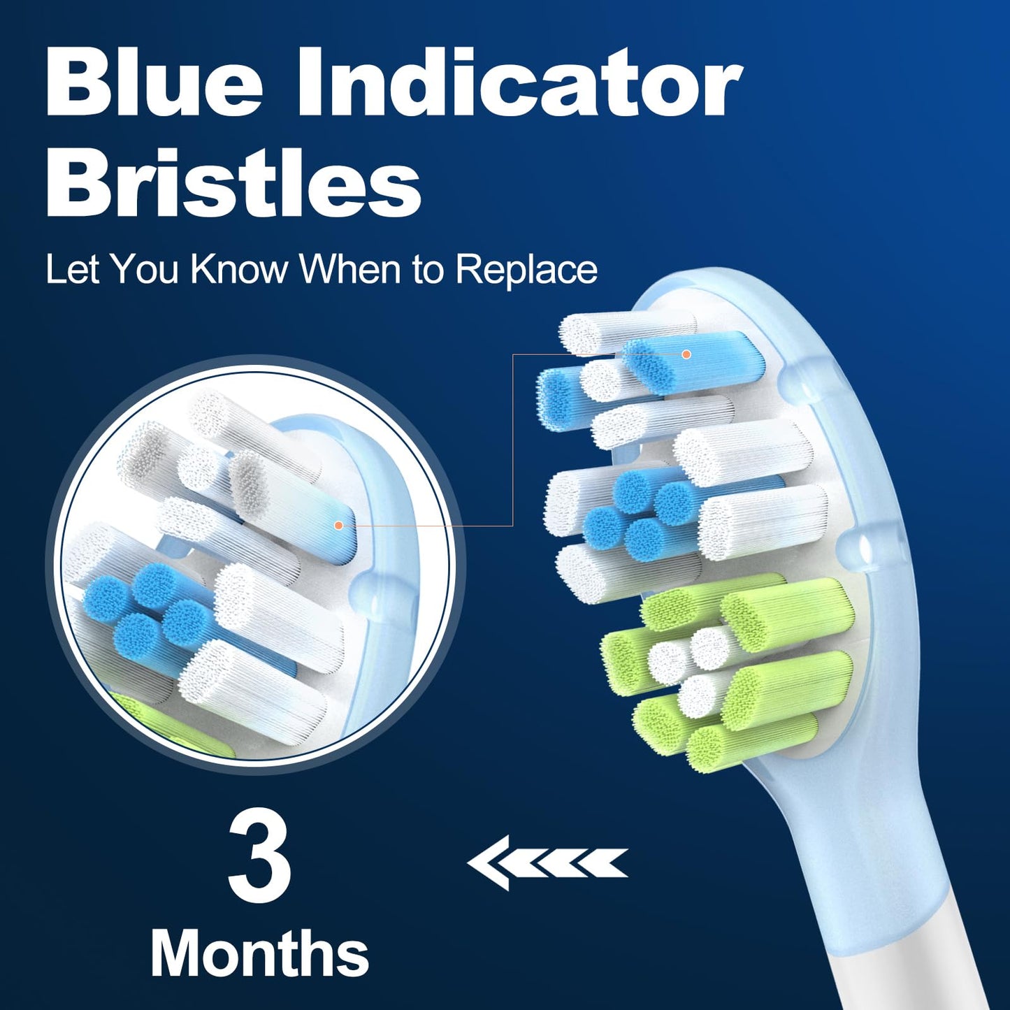 8 Pack Superior Clean Replacement Brush Heads Compatible with Philips Sonicare Electric Toothbrush, White. by DailyWhite