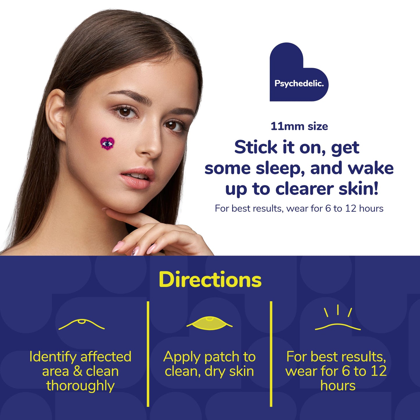 BioSwiss Pimple Patches, Psychedelic Shaped Acne Patch for Zits and Blemishes, Hydrocolloid Spot Stickers for Face and Skin, 144 Count