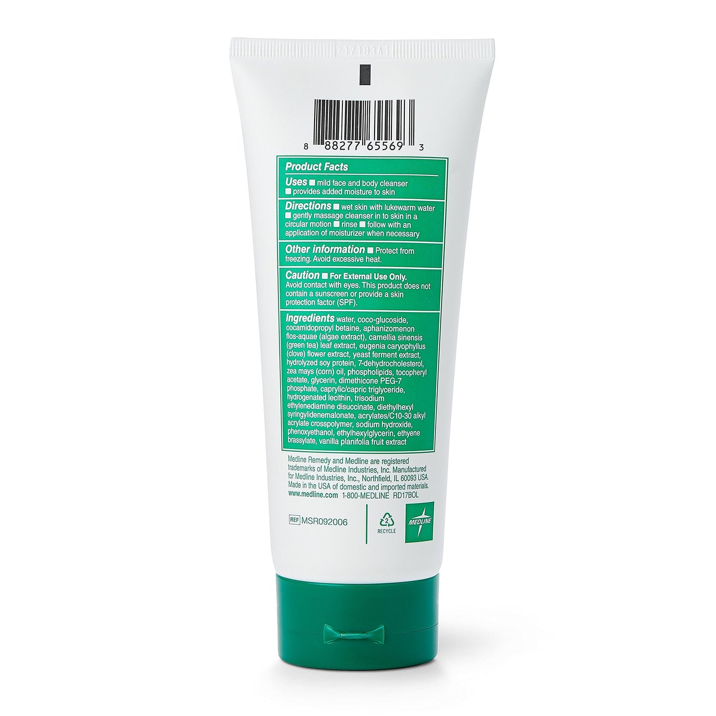 Remedy 50+ Gentle Plant-Based Hydrating Cleanser, 6 Ounce (2 Pack)