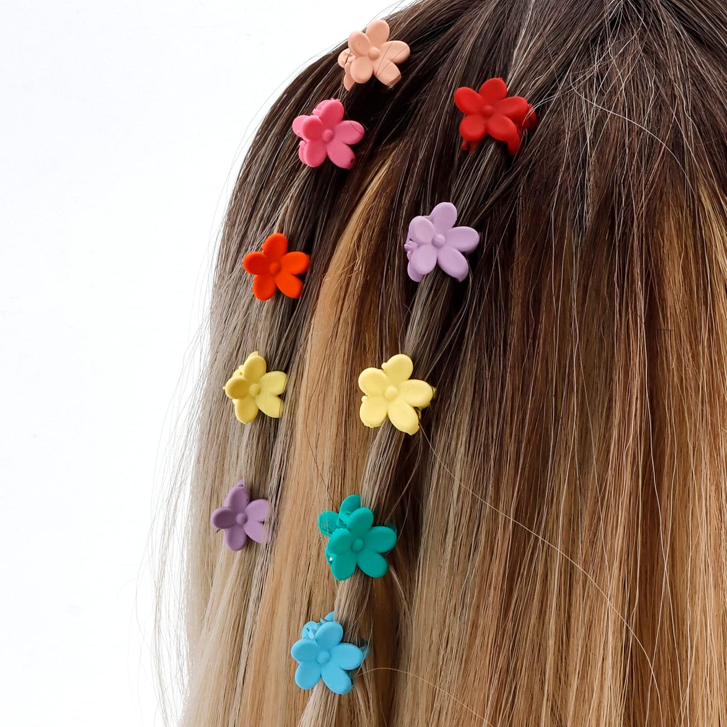 YISSION Mini Flower Hair Claw Clips for Toddlers, Kids, Girls and Women - Cute Hair Accessories