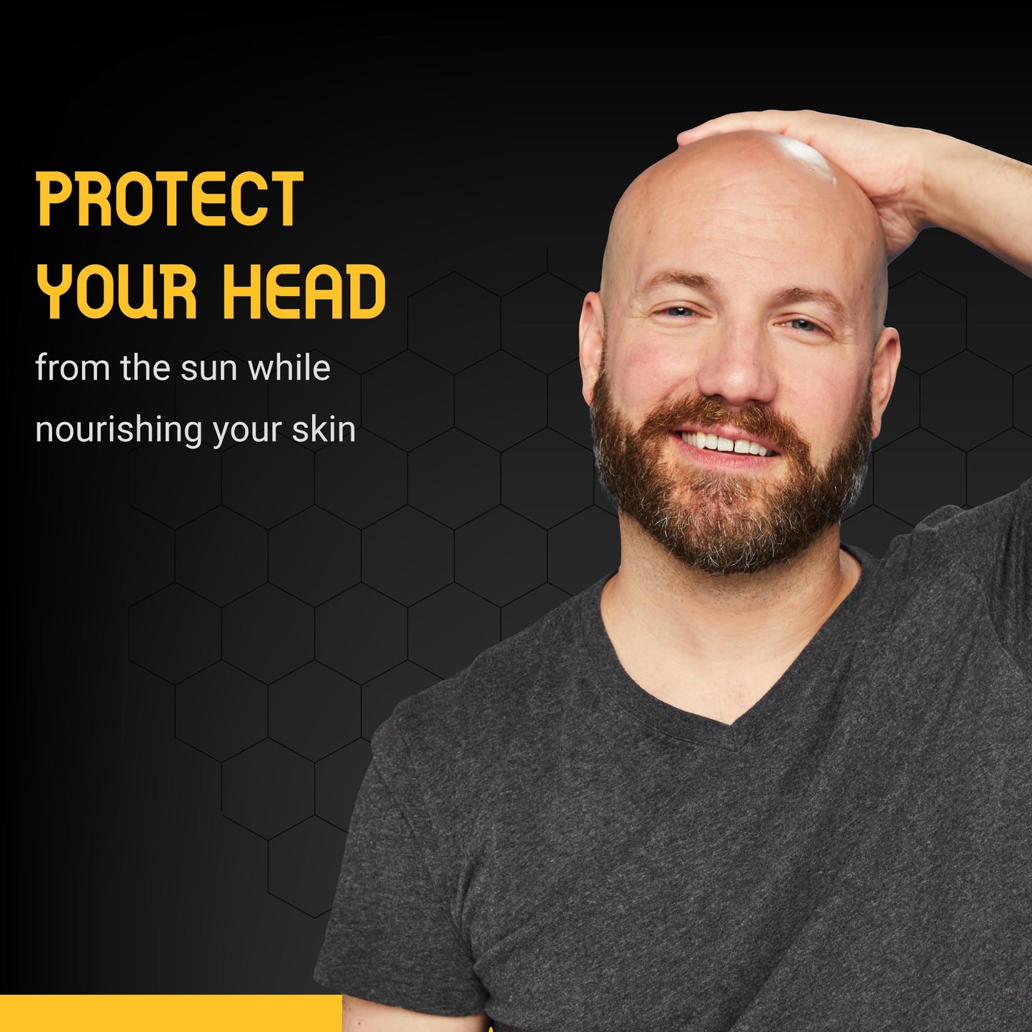 Bee Bald SMOOTH PLUS Daily Moisturizer with SPF 30 Broad Spectrum Sunscreen Tones, Hydrates & Moisturizes While Protecting Skin From Harmful UVA/UVB Rays, 1.7 Fl Oz