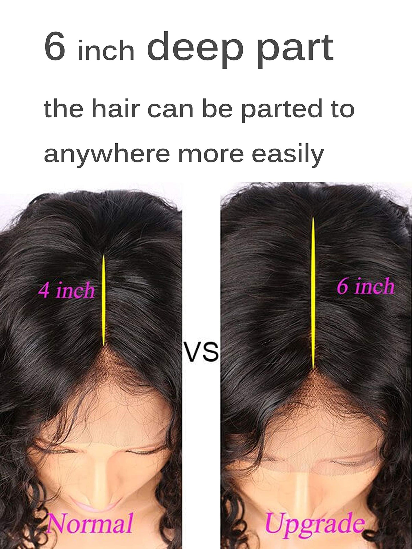 13x6 Lace Front Wig Curly Human Hair Short Bob Wigs Deep Curly Full Lace Front Wigs 8A Virgin Brazilian Natural Color Half Wigs (20 inch with 150% Density, lace front wig)