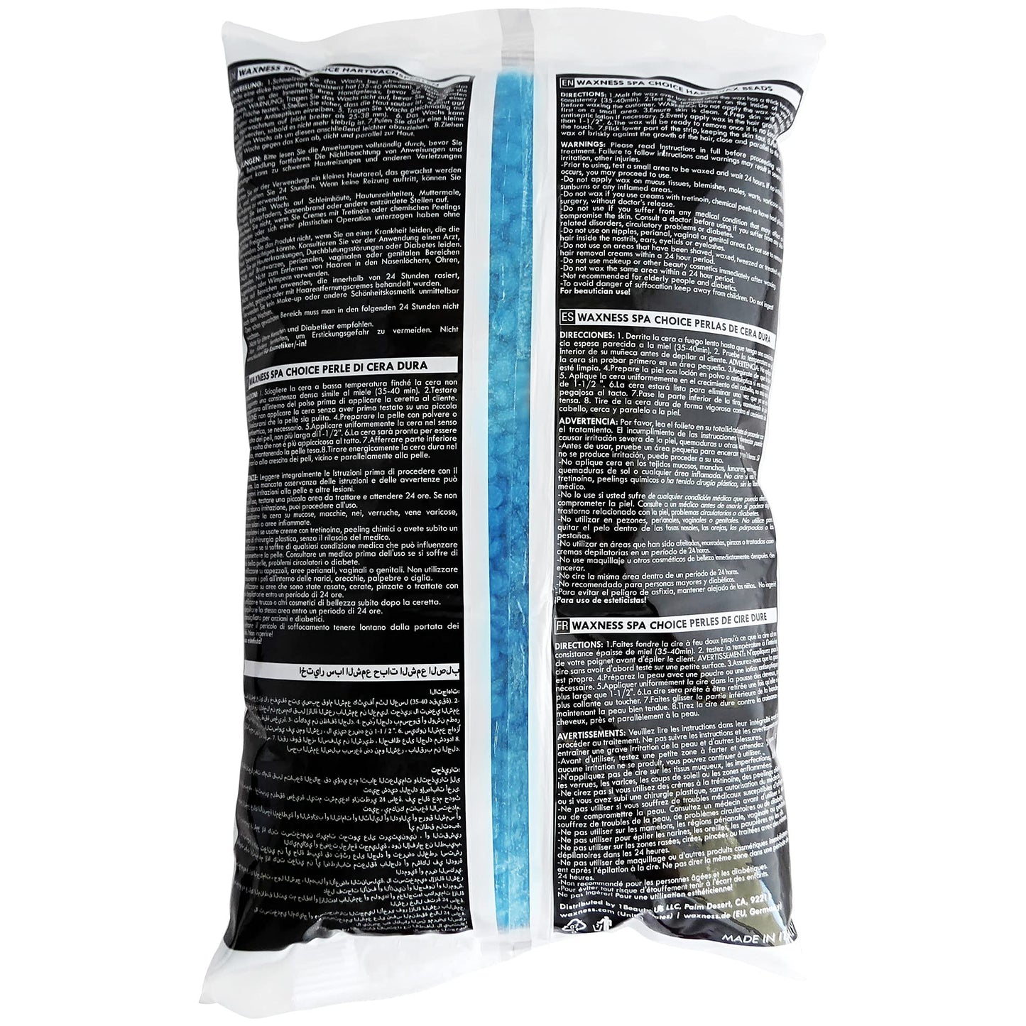 Waxness Spa Choice No Rosin Blue Gel Waxing Kit with 2.2 Lb / 1 Kg Wax Bag