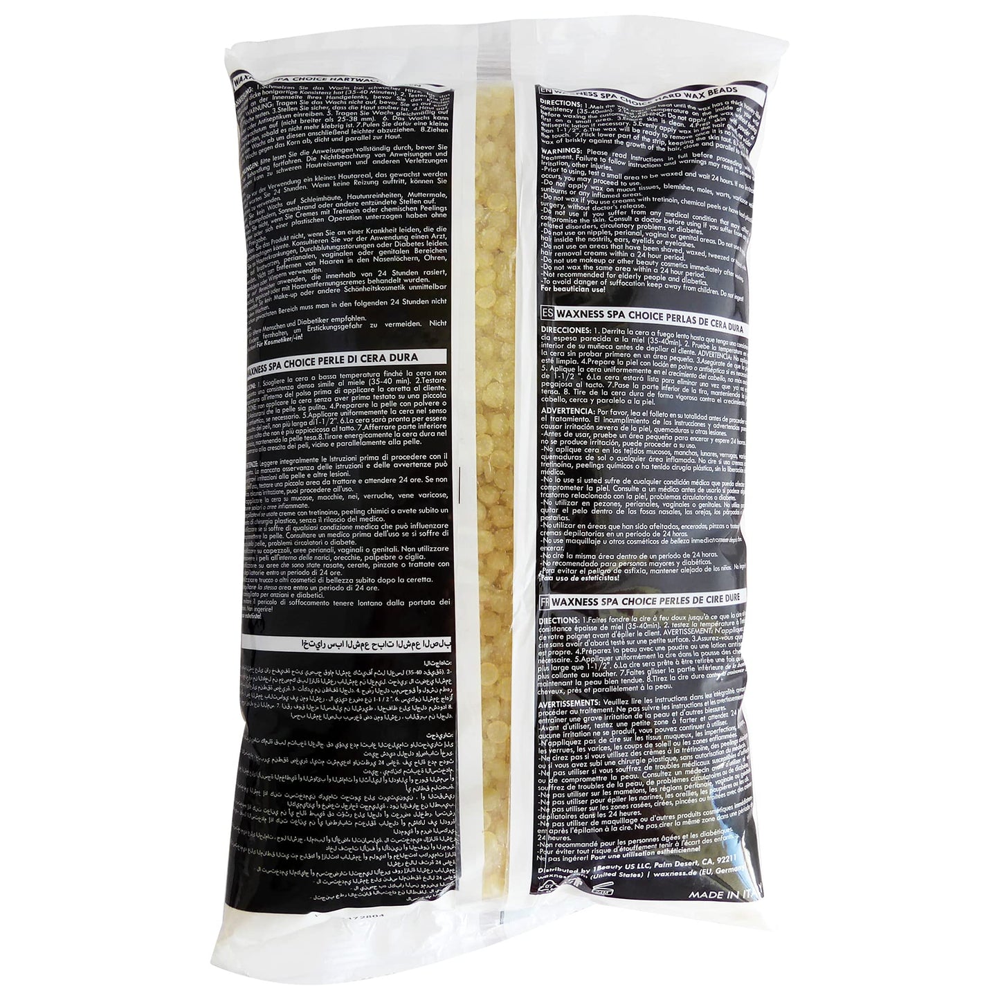 Waxness Spa Choice Natural Honey Gel Waxing Kit with 2.2 Lb / 1 Kg Wax Bag