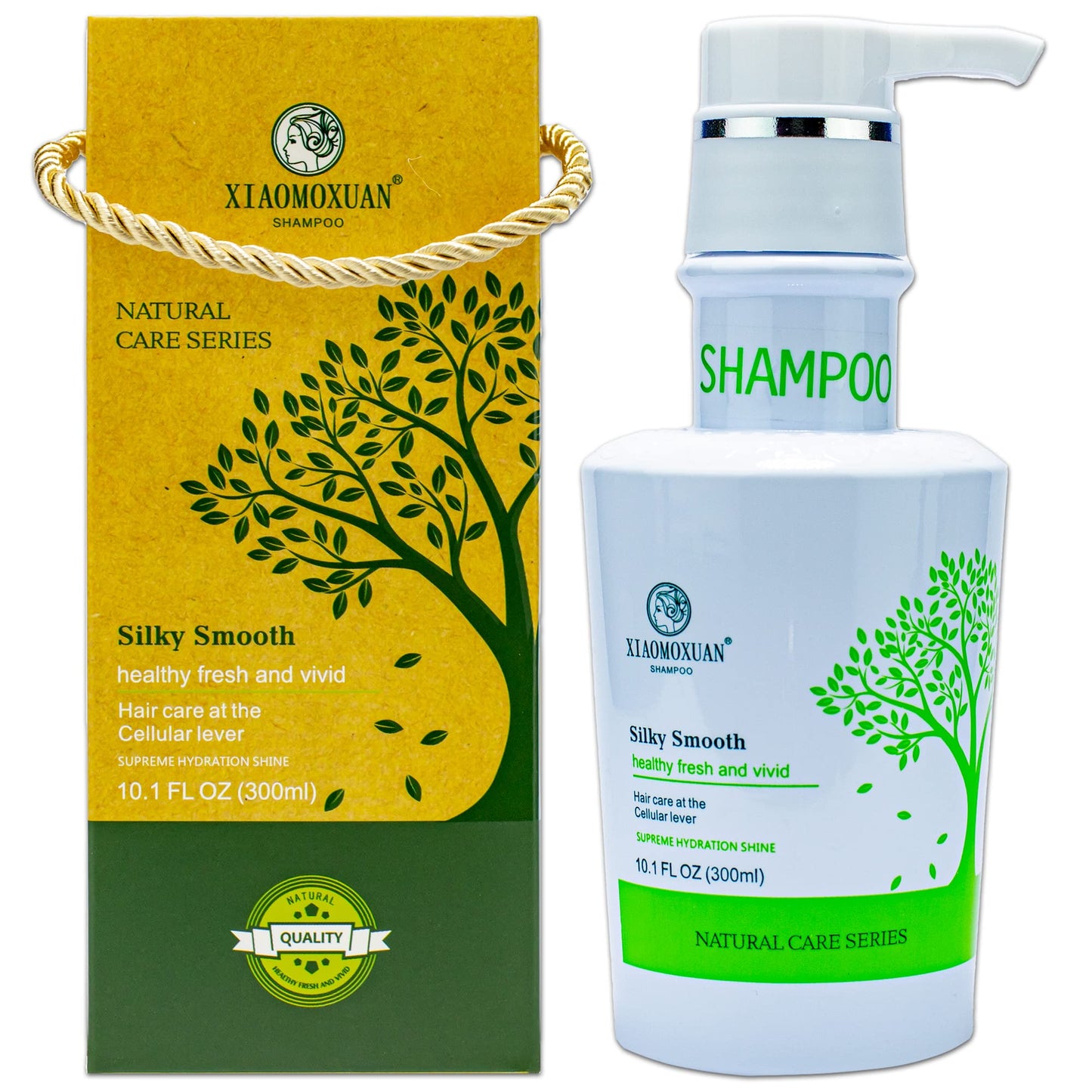 Xiaomoxuan Tea Tree Shampoo and Hydrating Hair Mask for All-Natural Hair Care Bundle