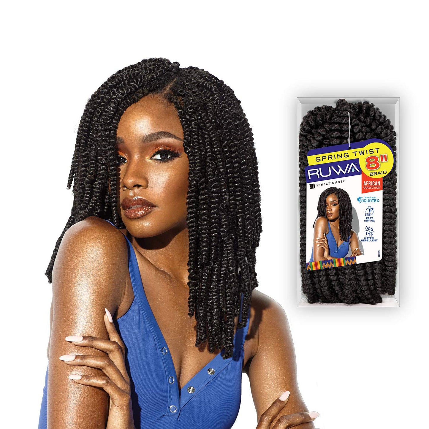 Sensationnel Ruwa Braids Spring Twist 8" (1-PACK, 99J)