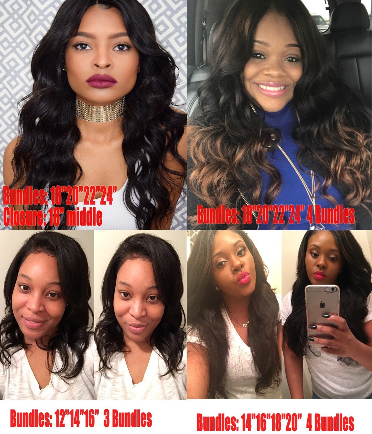 Beauty Forever Indian Body Wave Hair 3 Bundles Hair Extensions 100% Unprocessed Human Virgin Hair Weaves Natural Color 95-100g/pc (8 10 12)