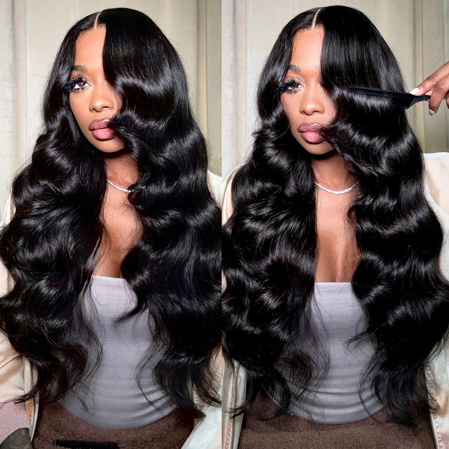 bb face Body Wave Lace Front Wigs Human Hair Pre Plucked 220 Density 13x6 HD Lace Frontal Wigs Human Hair 22 Inch Glueless Body Wave Human Hair Wig for Women