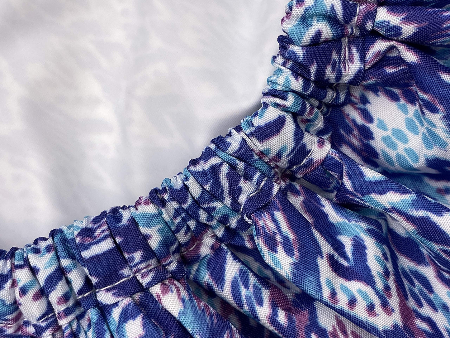 Betty Dain Trendy Turban Comfort Fit Reusable Shower Cap, Waterproof Polyester, Stretch Band Hem for Quiet Comfort, Elastic-Free Trim Eliminates Imprints, Roomy Design - Rainfall