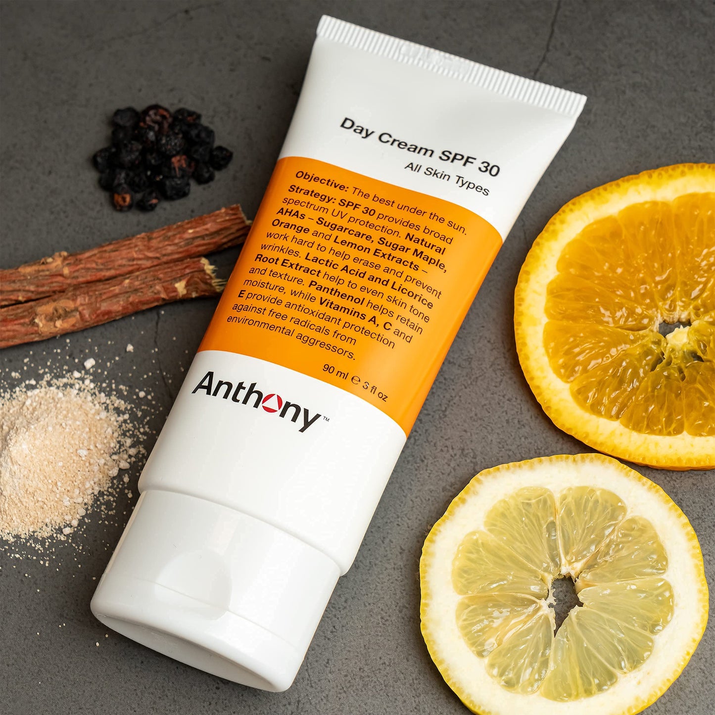 Anthony Oil Free Facial Lotion, 3 Fl Oz Day Cream SPF 30, 3 Fl Oz