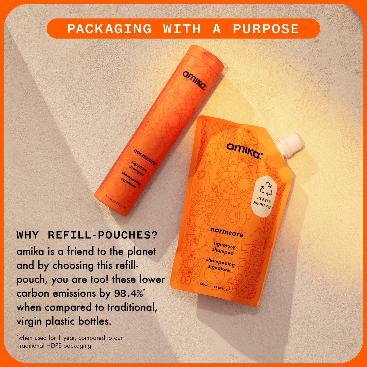 Amika Normcore Signature Shampoo Unisex 33.8 Fl oz (Pack of 1)