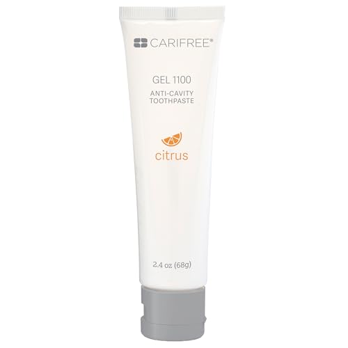 CariFree Gel 1100 (Citrus) Anti-Cavity Fluoride Toothpaste with Nano Hydroxyapatite, Citrus Flavored, Cavity Prevention & Enamel Protection, Dentist Recommended, Made in The U.S.A.