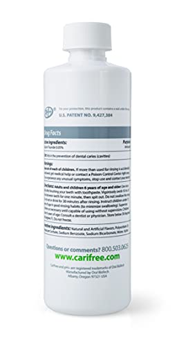 CariFree Maintenance Rinse (Citrus): Fluoride Mouthwash | Dentist Recommended Anti-Cavity Rinse | Xylitol | Neutralizes pH | Freshen Breath | Cavity Prevention | Alcohol Free