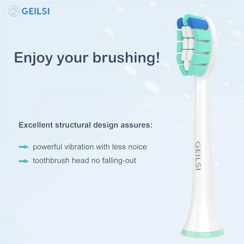 Replacement Heads for Philips Sonicare - Compatible with Toothbrush Electric C1,C2,C3,4100,G2,G3,W3,DiamondClean 9500,ExpertClean 7500,FlexCare,HealthyWhite,ProtectiveClean 5100,6100-8 Packs