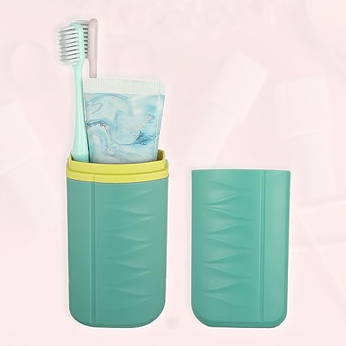 VOCOSTE Toothbrush Travel Case, Plastic, Lightweight Traveling Toothbrush Holders Case, for Travel Business, White, 2.36"x1.57"x7.87"