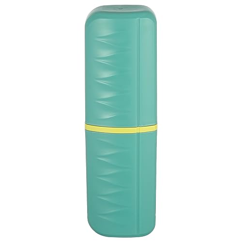 VOCOSTE Toothbrush Travel Case, Plastic, Lightweight Traveling Toothbrush Holders Case, for Travel Business, White, 2.36"x1.57"x7.87"