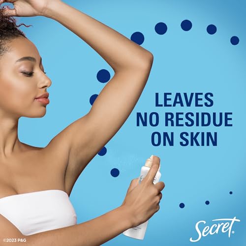 Secret Dry Spray Antiperspirant Deodorant for Women, 48hr Weightless Sweat & Odor Protection, Gentle on Skin, Wild Rose with Argan Oil Scent, 4.1 oz (Pack of 3)