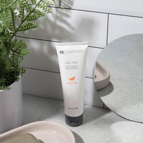 CariFree Gel 1100 (Citrus) Anti-Cavity Fluoride Toothpaste with Nano Hydroxyapatite, Citrus Flavored, Cavity Prevention & Enamel Protection, Dentist Recommended, Made in The U.S.A.