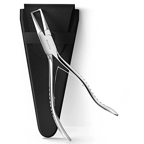 Suvorna Microlinks hair extension pliers & Hair Extension Tool Plier for Micro link, Micro Ring, Feather Extension, Beads Opener & Removal Tool Kit - Steel Professional Hair Loop & Styling Tool