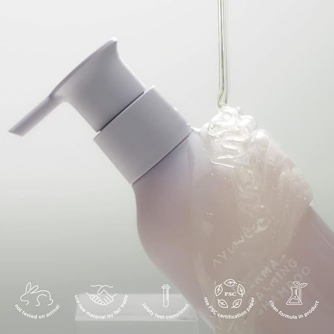 AYUNCHE Derma Calming Shampoo 7.1oz [For Dry & Sensitive Scalp] | Gentle Hydrating Scalp Care | Strengthen Scalp Barrier | Vegan Shampoo | Korean Salon Brand