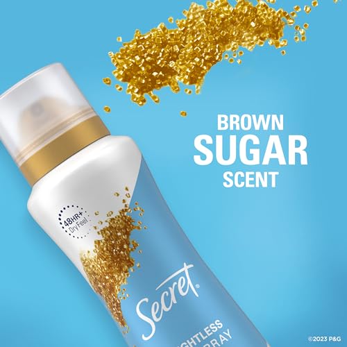 Secret Dry Spray Antiperspirant Deodorant for Women, 48hr Weightless Sweat & Odor Protection, Gentle on Skin, Wild Rose with Argan Oil Scent, 4.1 oz (Pack of 3)