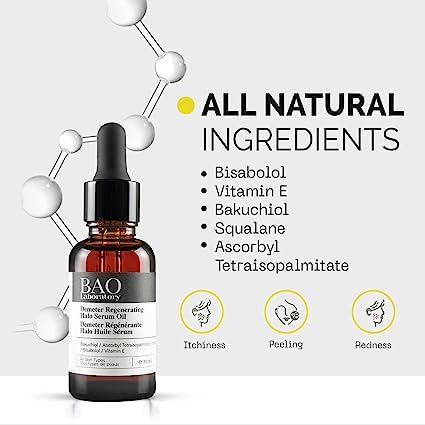 BAO Demeter Regenerating Halo Serum Oil | Bisabolol, Vitamin E, Bakuchiol & Squalane | Facial Serum for Wrinkles, Acne, Dryness & Finelines | Face Serum For All Skin Types (30 ML)