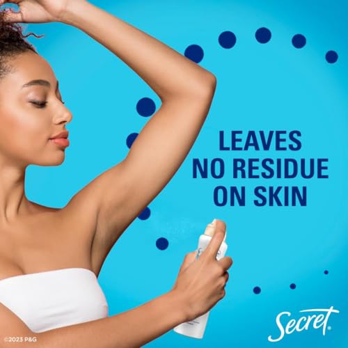 Secret Dry Spray Antiperspirant Deodorant for Women, 48hr Weightless Sweat & Odor Protection, Gentle on Skin, Powder Fresh Scent, 4.1 oz (Pack of 3)