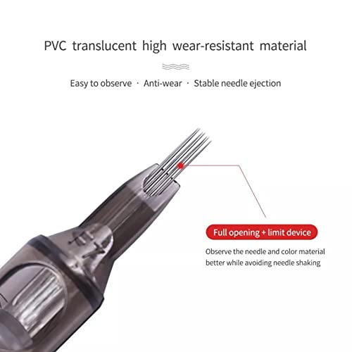 Tatmax International (1RL) 20PCS Spark Disposable Premium Tattoo Cartridge Needles Standard #12 Needles Round Liners (1RL)