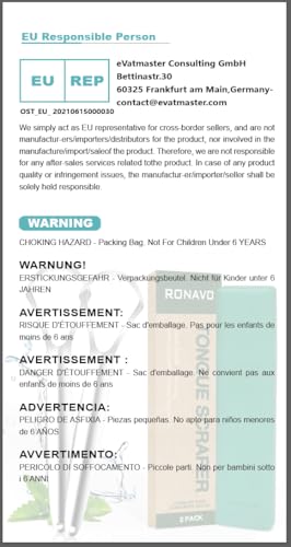 RONAVO Tongue Scraper for Adults (3 Pack), Reduce Bad Breath, Metal Tongue Scraper, Easy to use & Clean, with Travel Case for Home, Travel and On-the-Go